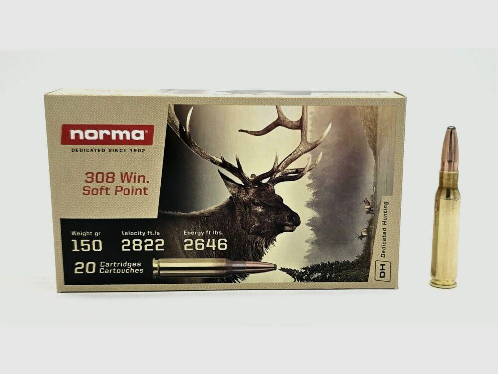 Norma 308 WIN Norma Soft Point 9.7g / 150gr