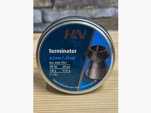 Luftgewehrmunition H&N Terminator 5,5mm