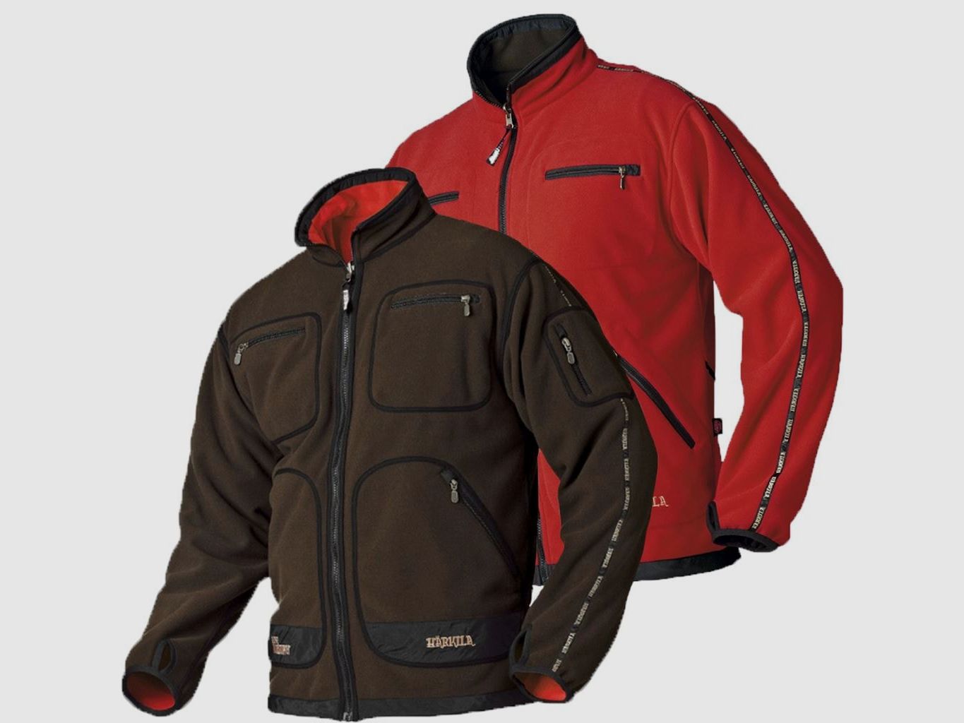Härkila Kamko Fleece Hombres Marrón/Rojo 3XL