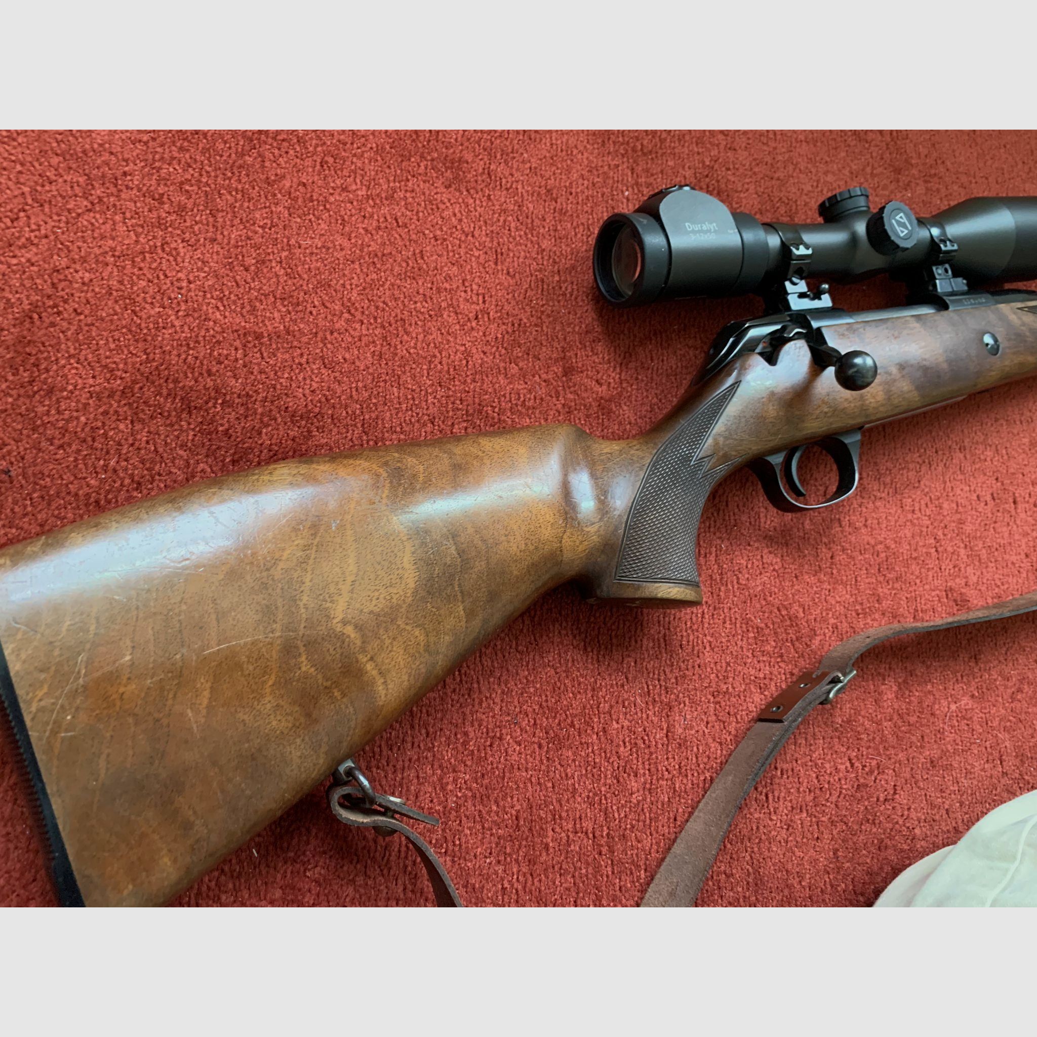 Mauser 225 7x64 / zeiss Duralyt 3-12x50 (point lumineux) avec montage pivotant EAW