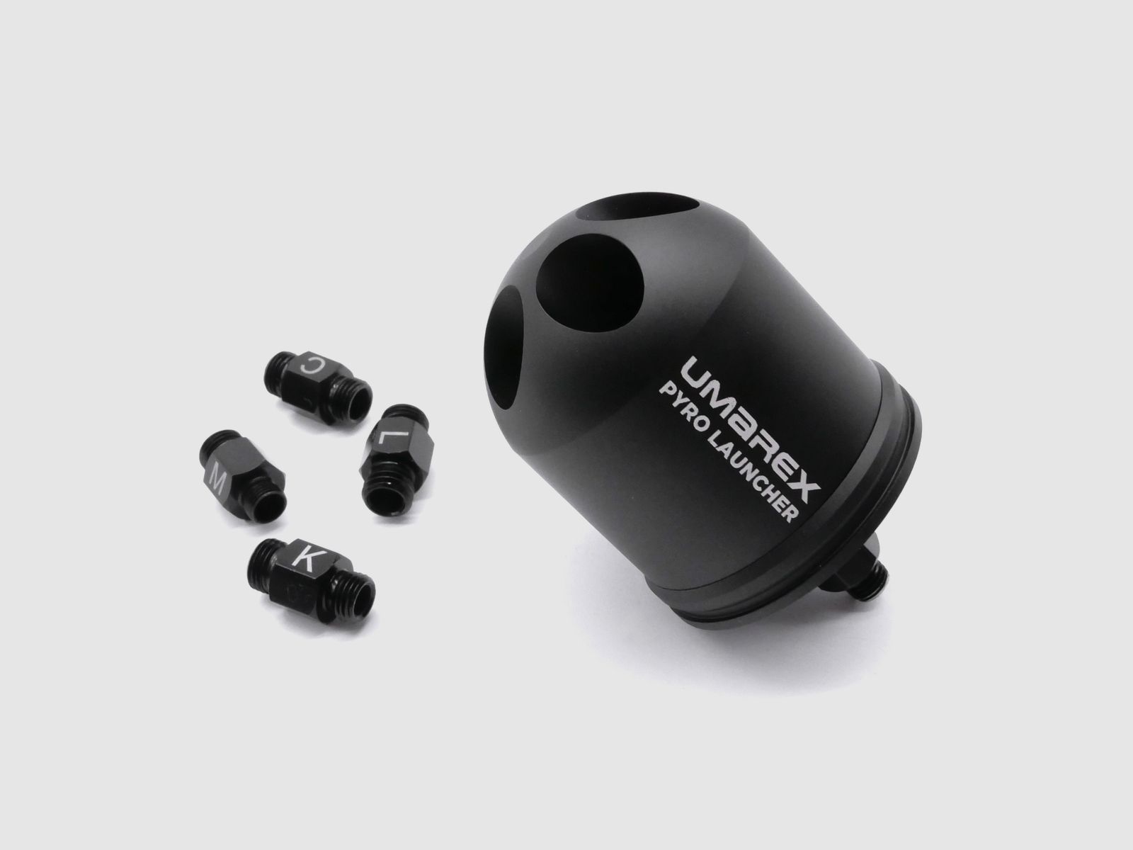 UMAREX 3.3057 Pyro Launcher voor schreckschusswapens Black Edition inclusief 5 adapters
