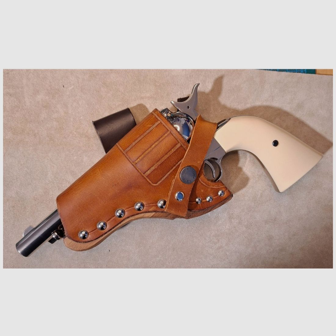 !!! Als nieuw!!! Colt SAA . 45, volmetaal, nikkelafwerking, 5,5", kal. 4,5mm Co², P18!