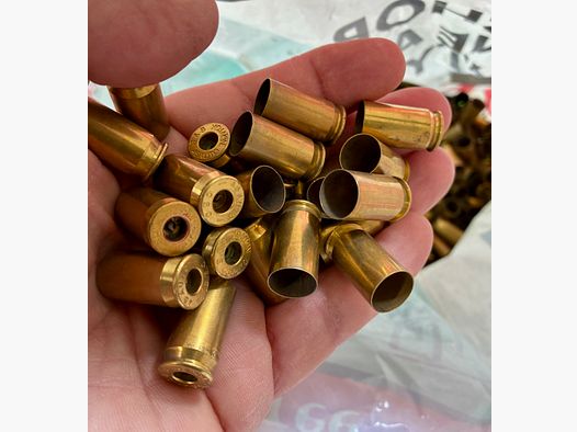 .45 ACP łuski oczyszczone i zapłonowe – 1x strzelane – ok. 508 szt. do ponownego ładowania