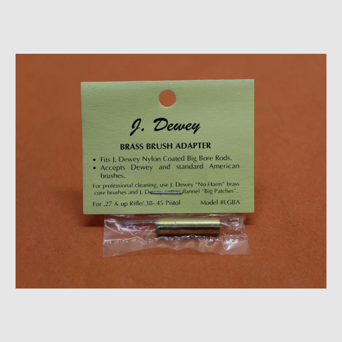 Dewey Dewey borsteladapter (SMBA) voor .22-.26 reinigingsstokken Dewey voor geweren vanaf .27/ voor handvuurwapens .38-.45