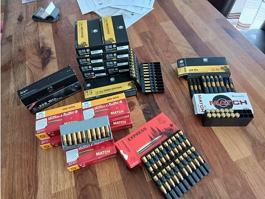 Hülsen .308Win RWS Target Elite Plus, S&B Match für Wiederlader, nur1x benutzt