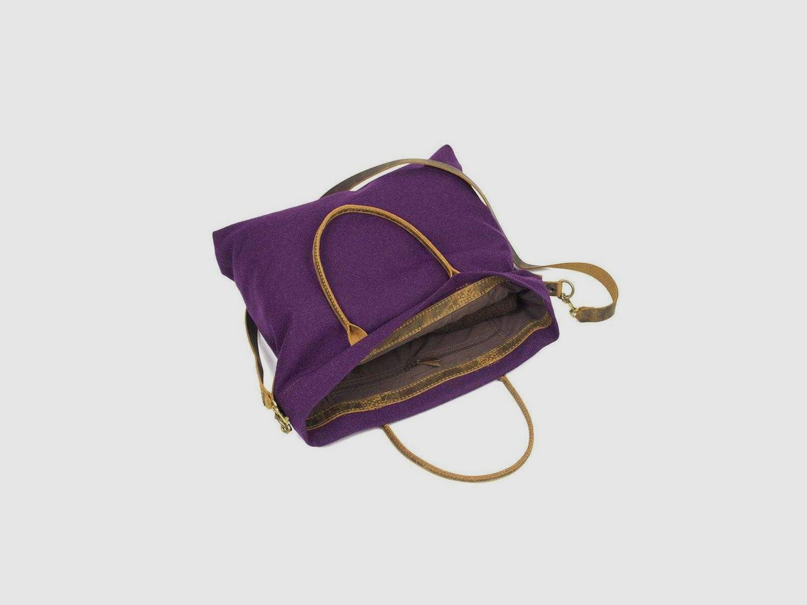 STEINKAUZ Loden shopper Geisshorn, Violet, afbeelding 2 van 2