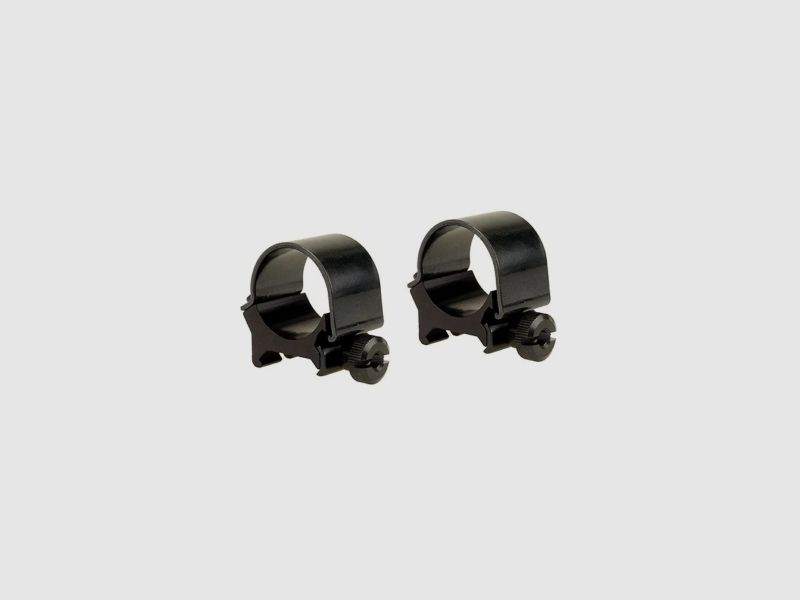 Weaver Top-Mount Weaver-Style Anelli lucidi neri 25,4mm medium, BH 4,29mm