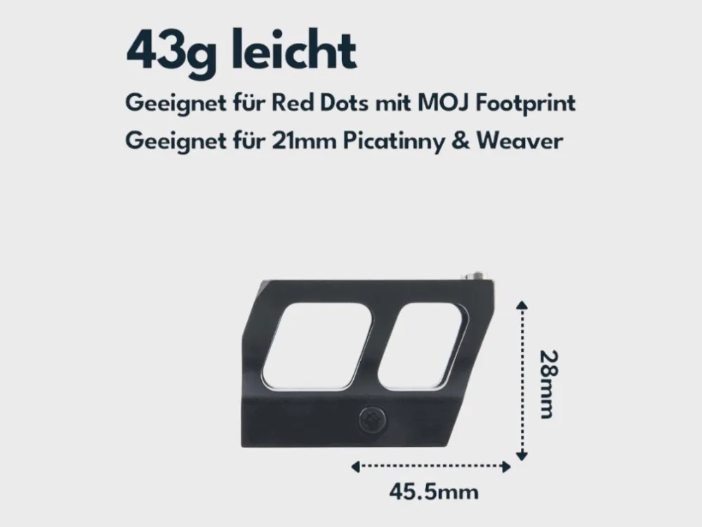 Vector Optics SCRA-71 attacco Picatinny per punto rosso / Trijicon - Waffenhandel-Beck.de, immagine 2 di 3