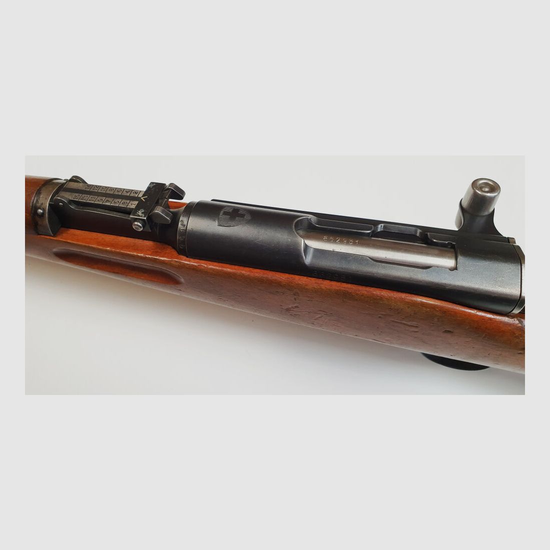 Waffenfabrik Bern Schweizer K31 Kaliber 7,5x55swiss komplett nummerngleich + Hämmerli