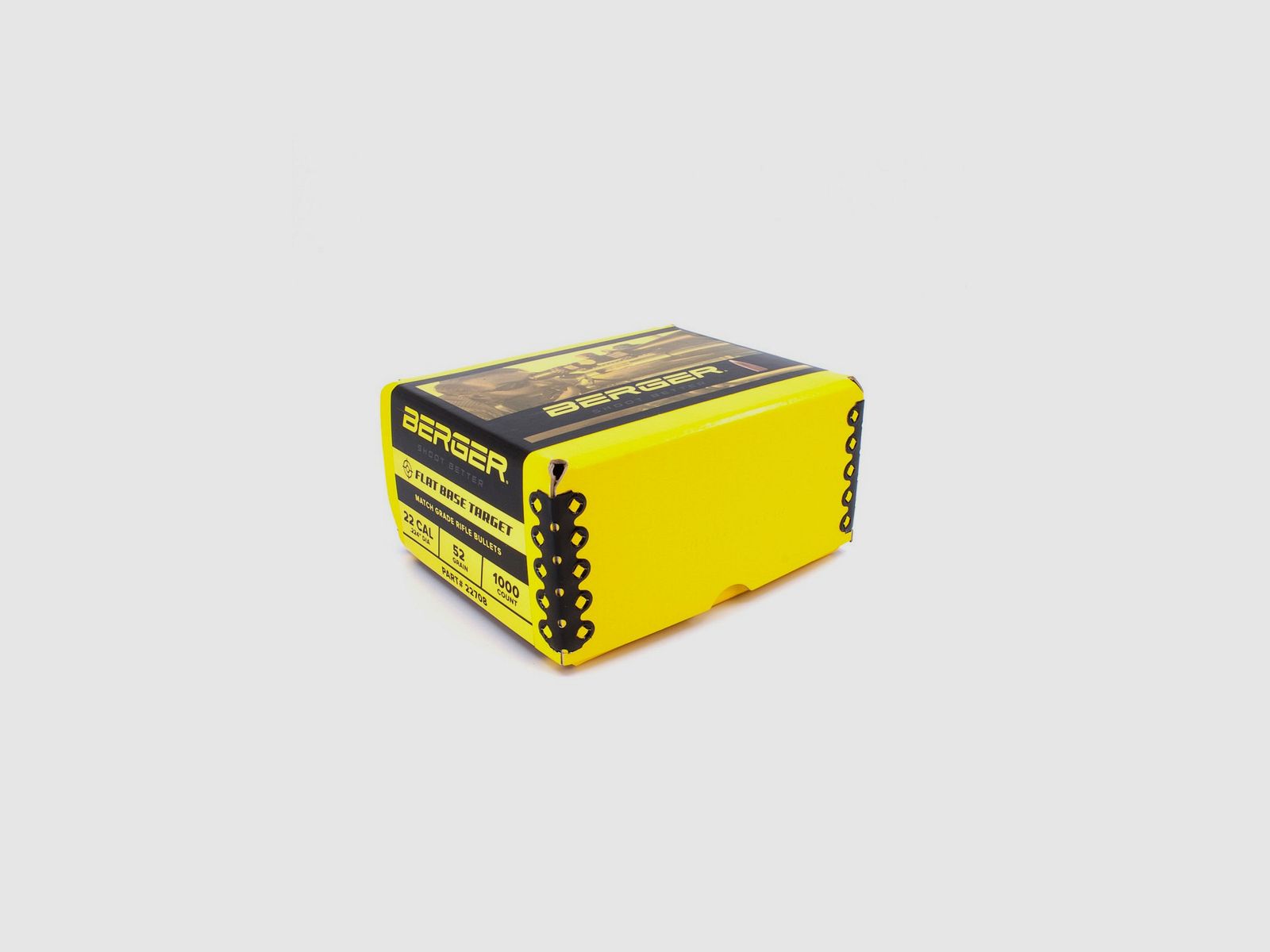 BERGER GESCHOSSE 22 (.224) 52gr FB ZIELMENGE PACK 1000 STK, Bild 2 von 2