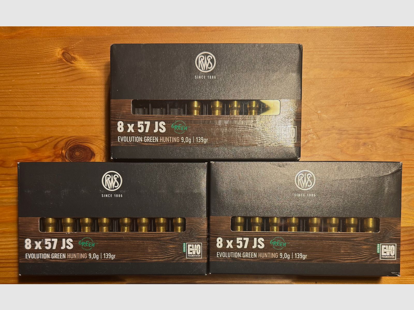 RWS Evolution Green 8x57 JS, 139gr, 3 boxes