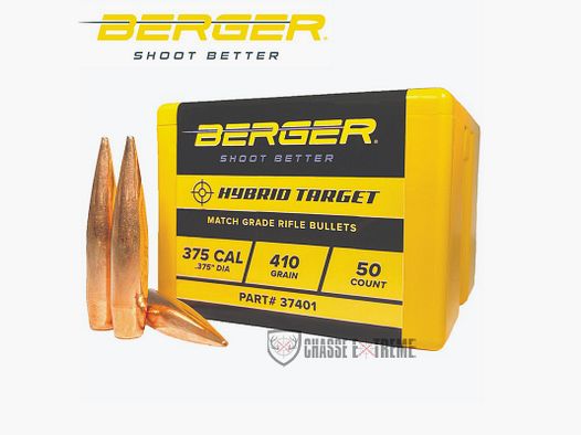 100 Kogels BERGER Kal 375 410gr Hybrid Target