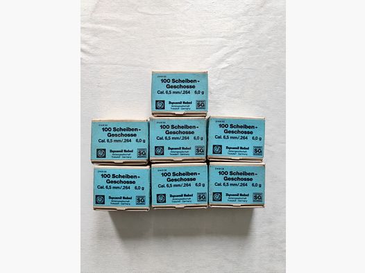 Munition 700 Scheibengeschosse RWS Kaliber 6,5 mm 