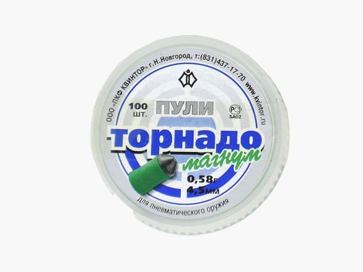 PKF Quintor Tornado Magnum – Kal. 4,5 mm 0,58 g (100 Stk)