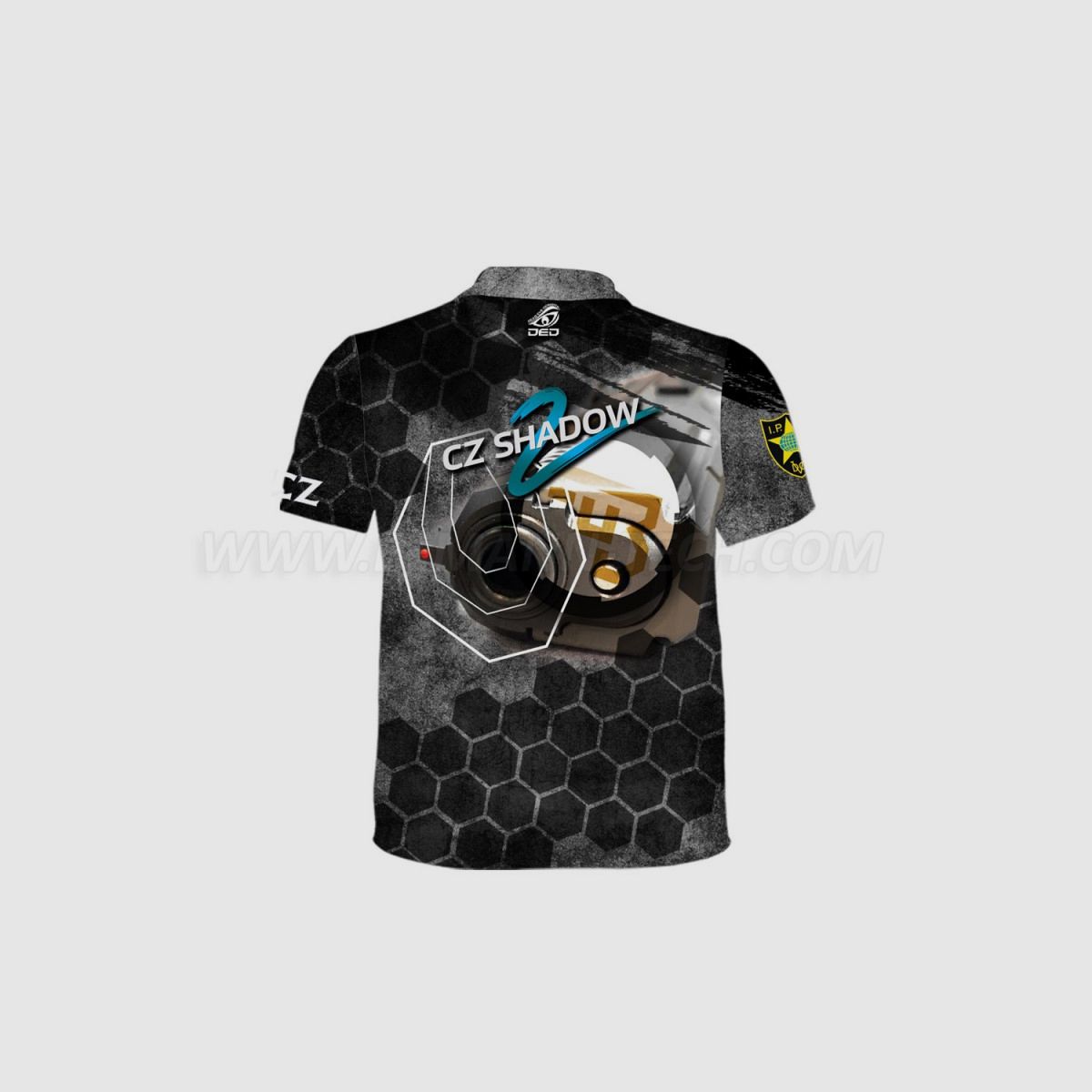 DED CZ Shadow 2 HEXTAC Dunkel T-Shirt, Größe: 6XL, Benutzerdefinierter Name: Mit Benutzerdefiniertem Namen, Bekleidungsart: Regulär (Herren), Bild 2 von 3