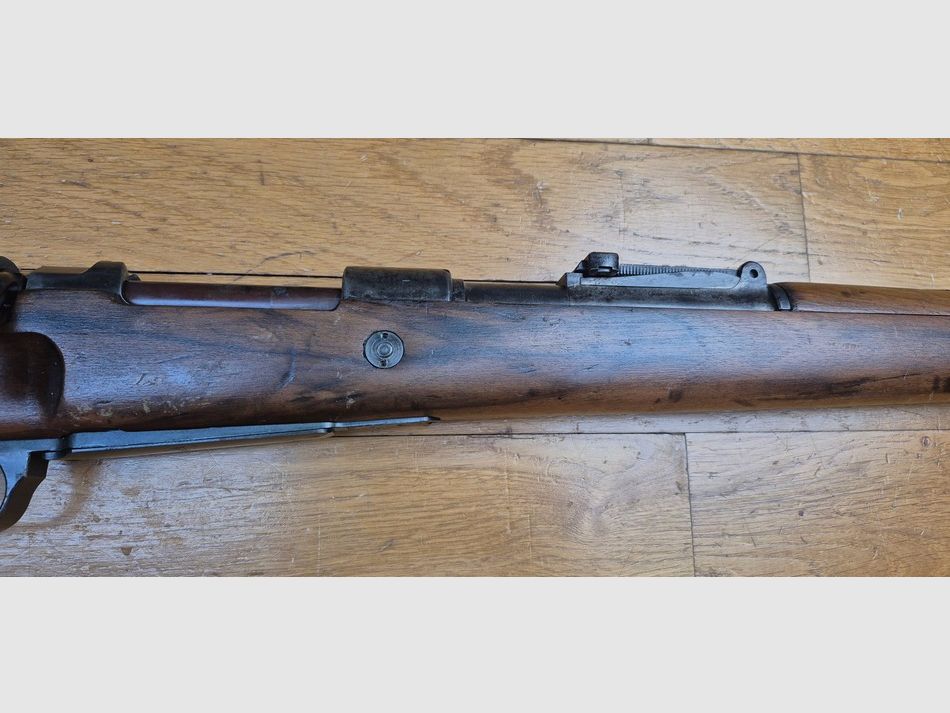 Schöne K98 Büchse – Dritte Reich – Code BYF 43 – Herstellung Mauser Oberndorf von 1943 – Monomatrikulation – Hervorragender mechanischer Zustand – Reparierter Schaft – Schöner Lauf – Sehr schöne Züge – Schöne Waffe 100% Periode – TBE, Bild 5 von 34