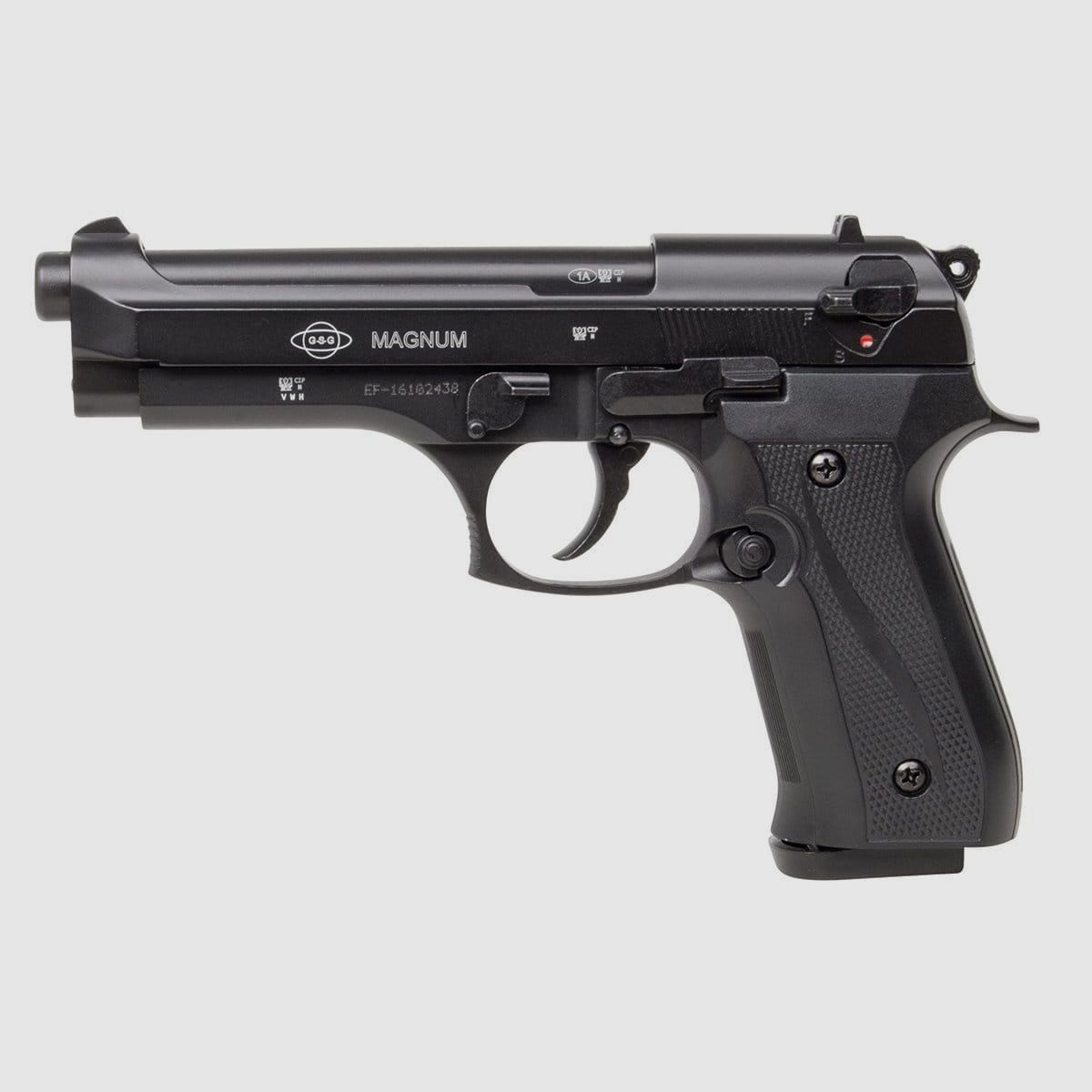 Ekol Firat Magnum 92 Noir 9 mm P.A.K Pistolet à Blanc MÉTAL