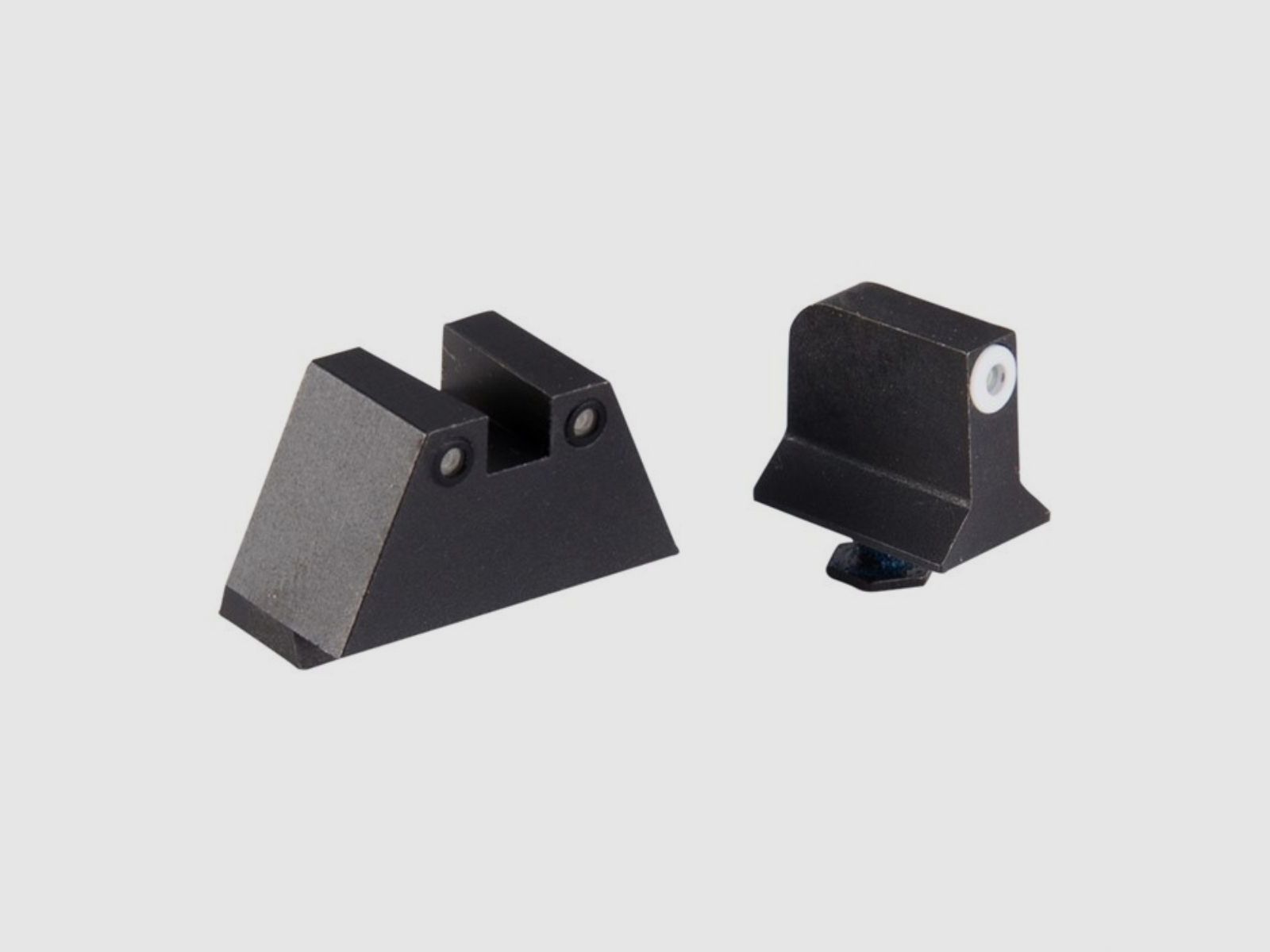 Night Fision Tritium Tłumik Celownik Glock biały front czarny tył