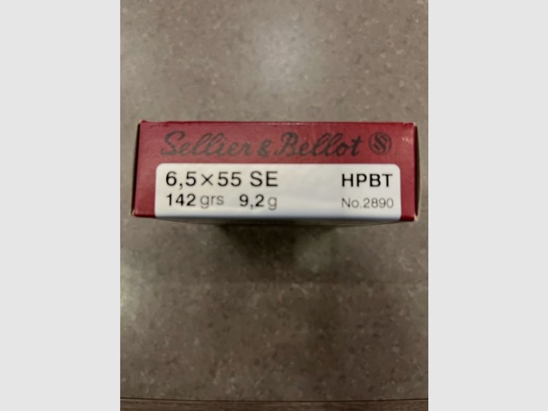 S&B CARICHE CAL 6,5X55 SE 142 GR, immagine 1 di 2