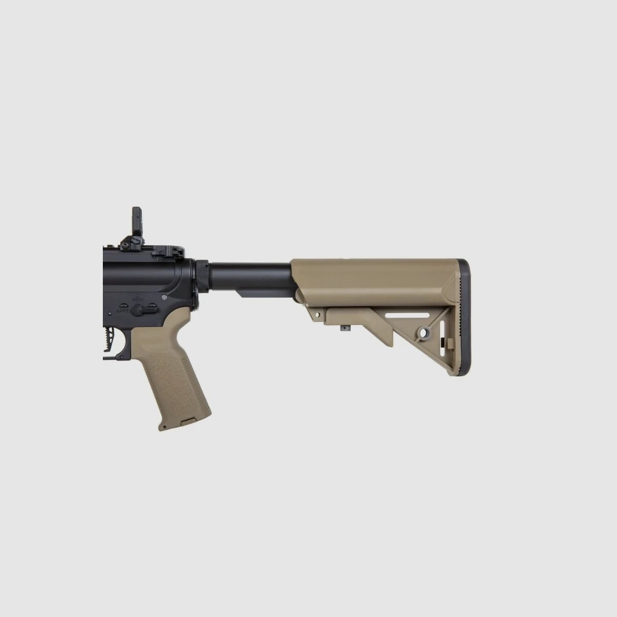 SA M4 Carbine M-LOK (SA-P20 PRIME™ Aster II ETU BLDC™) Rifle Airsoft Libre a partir de 18 - Negro/Tan -F-