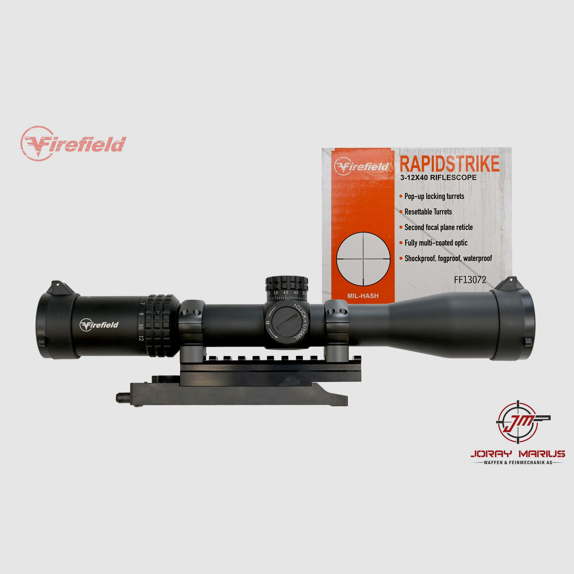 Firefield 3-12×40 ZF mit Schnellmontage zu Stgw 90