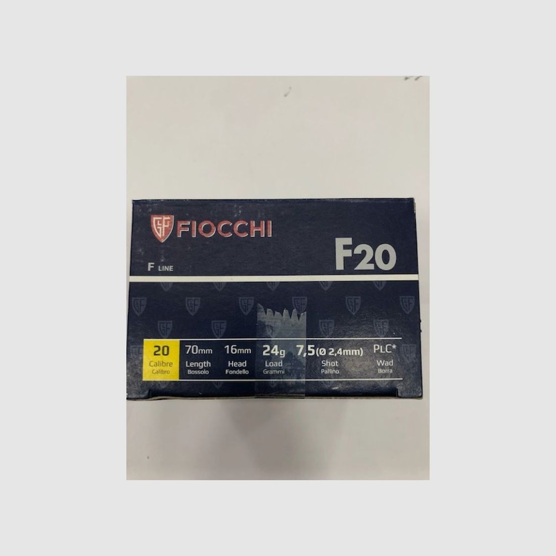 FIOCCHI CARTRIDGES C20 TRAP 7 1/2