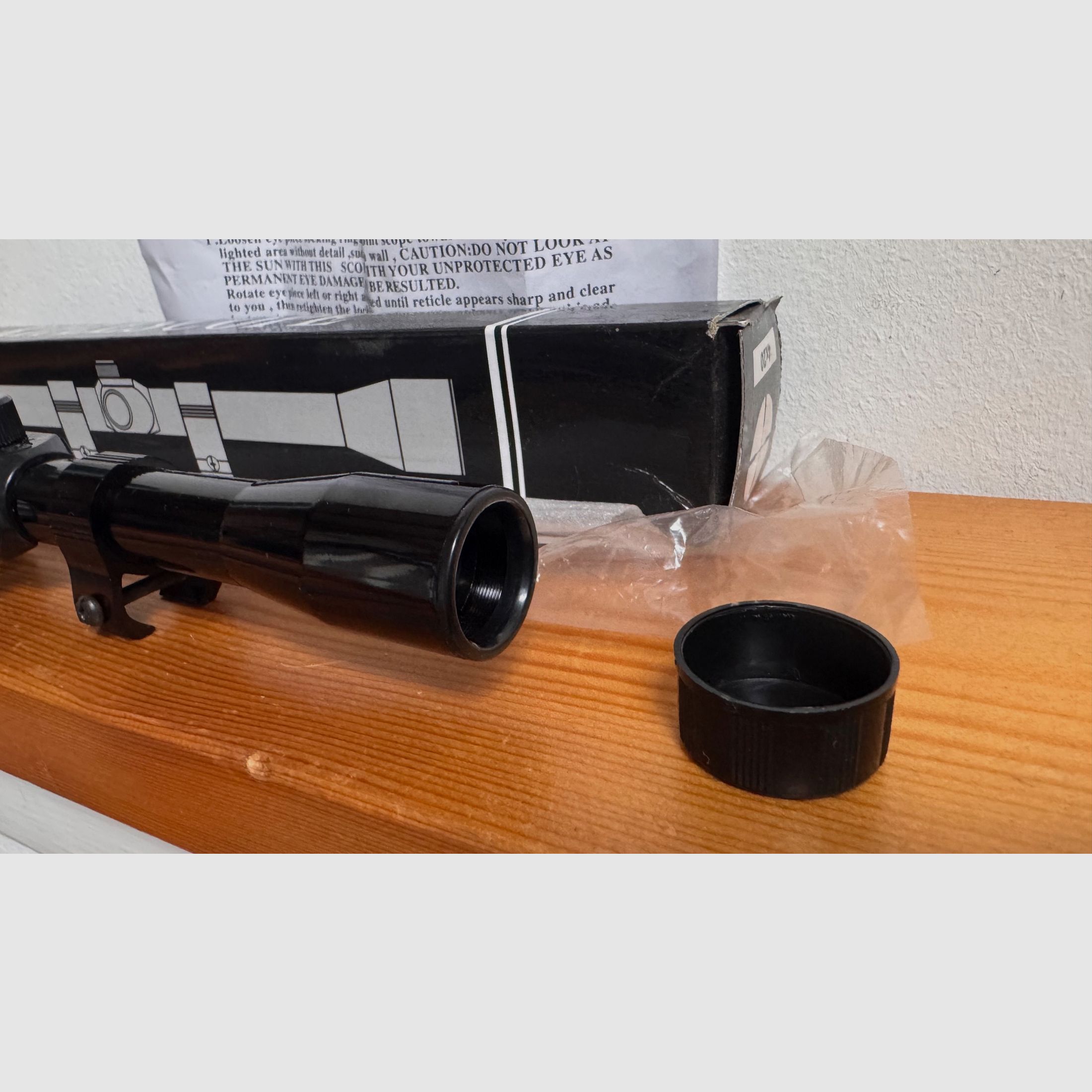 scope 4x20 do wiatrówki / .22 mały kaliber – NOWE & OVP, zdjęcie 4 z 5