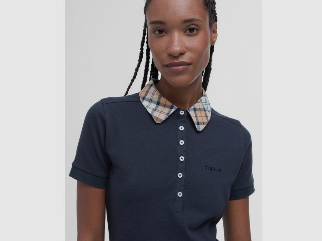 Barbour D-Polo Malvern | navy/hessian, image 8 of 14