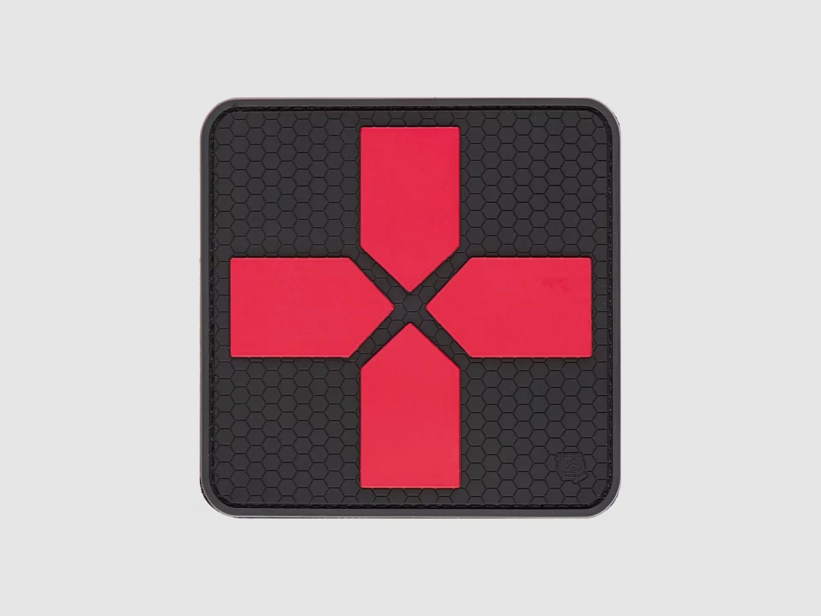 Big RedCross Medic rubberen patch, 100 mm (BlackMedic), afbeelding 1 van 2