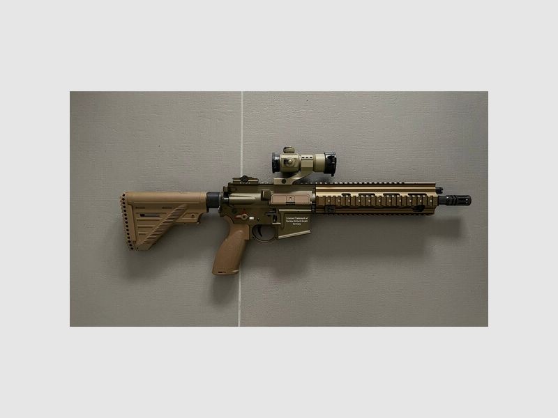 VFC Heckler & Koch HK416 A5 Next Generation Mosfet Vollmetall S-AEG 6mm BB RAL 8000 grünbraun Art.-