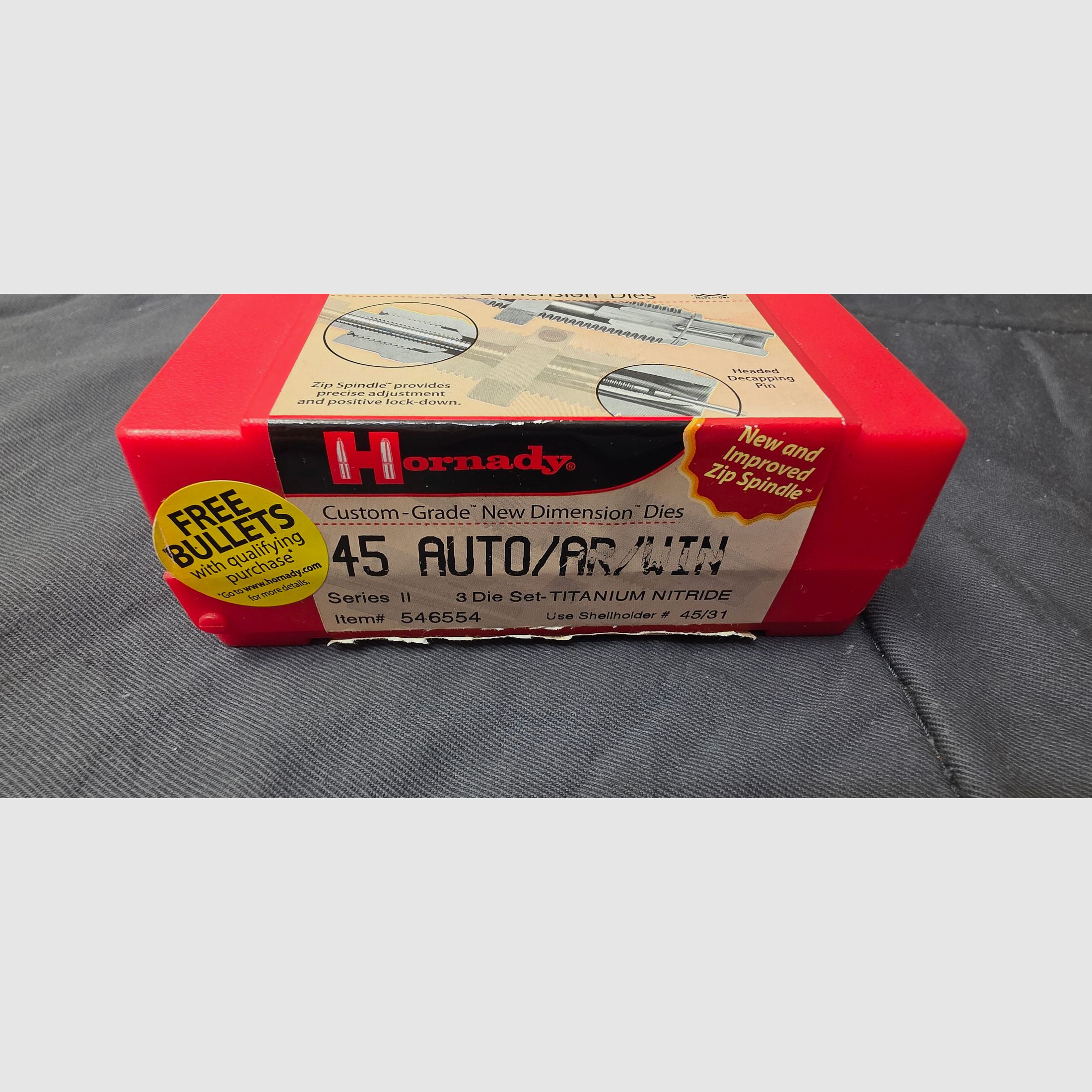 Hornady . 45 ACP die set 546554