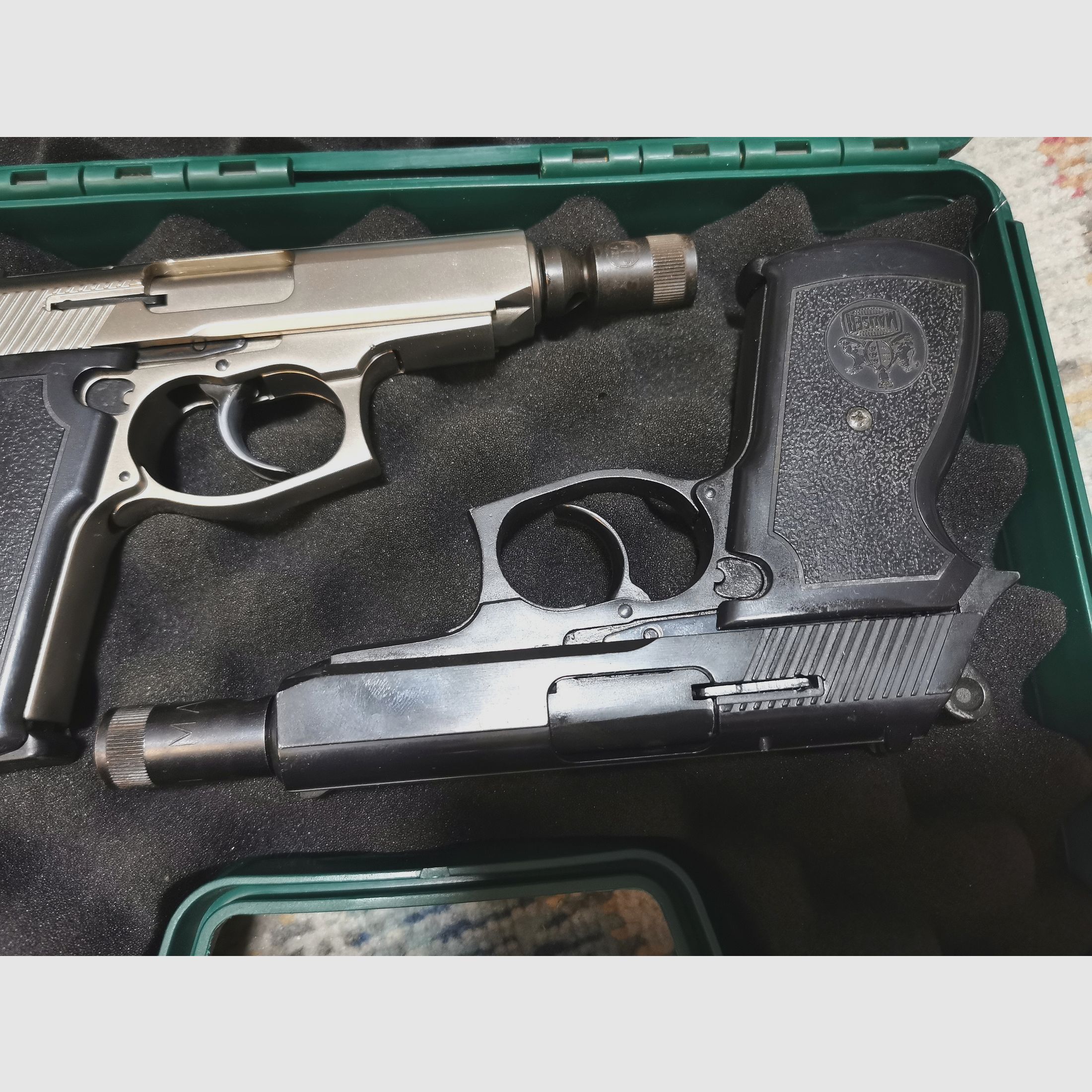 Mauser HSC 90 Para Srebrny/Czarny Broń kolekcjonerska z PTB Wolna od 18 roku życia