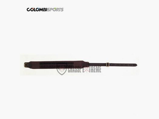 Patronengürtel COLOMBI SPORTS 20 Patronen Gc Leder Vintage Innen Doppel-Leder
