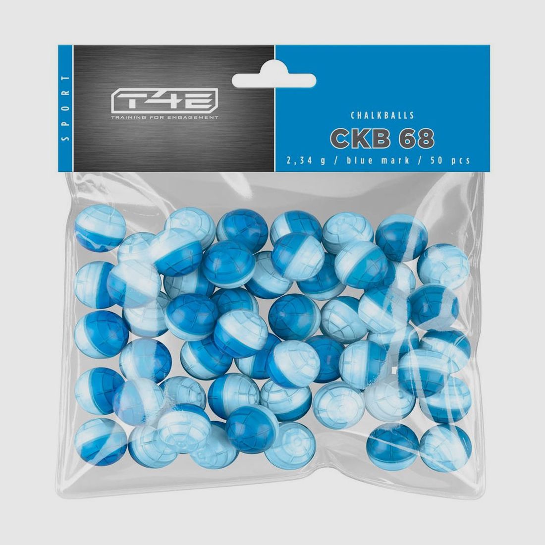 T4E Sport CKB 68 Chalkballs 50 Schuss Kaliber .68 Bluemark