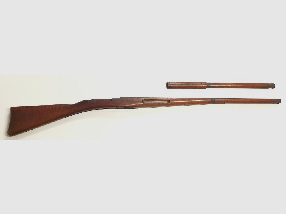 Schaft für Schweizer Infanteriegewehr / IG 1889 mit Oberholz und Beschlagteilen
