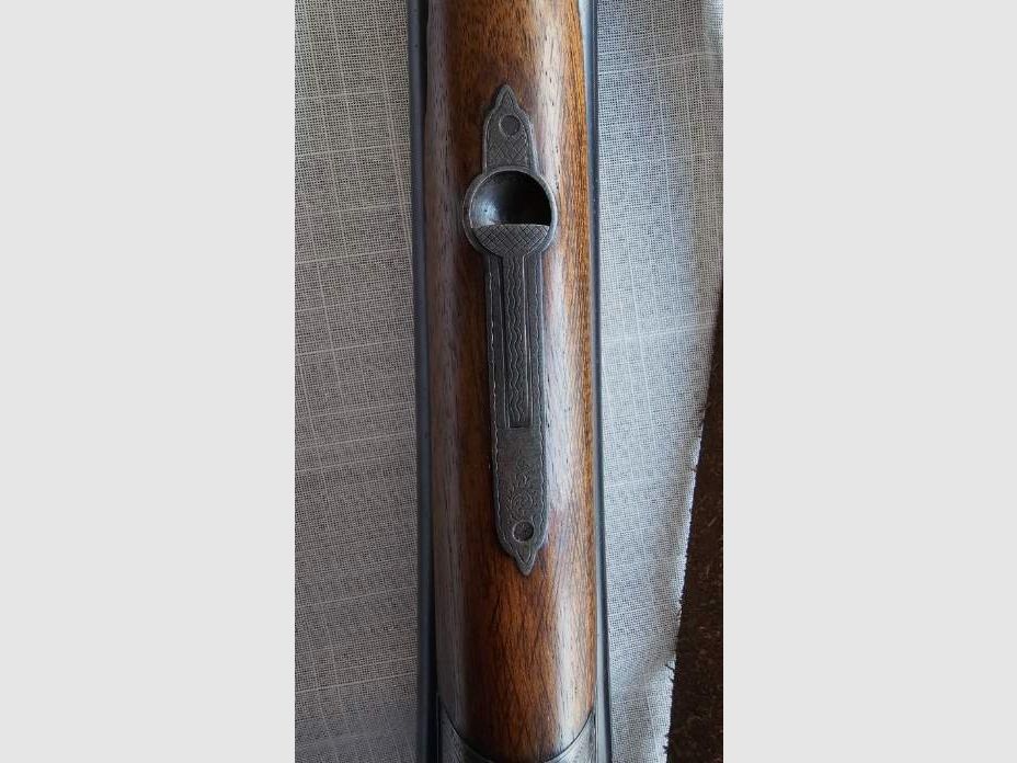 Historische Jagdflinte Franz Sodia, Kal. 16/16, Baujahr 1914