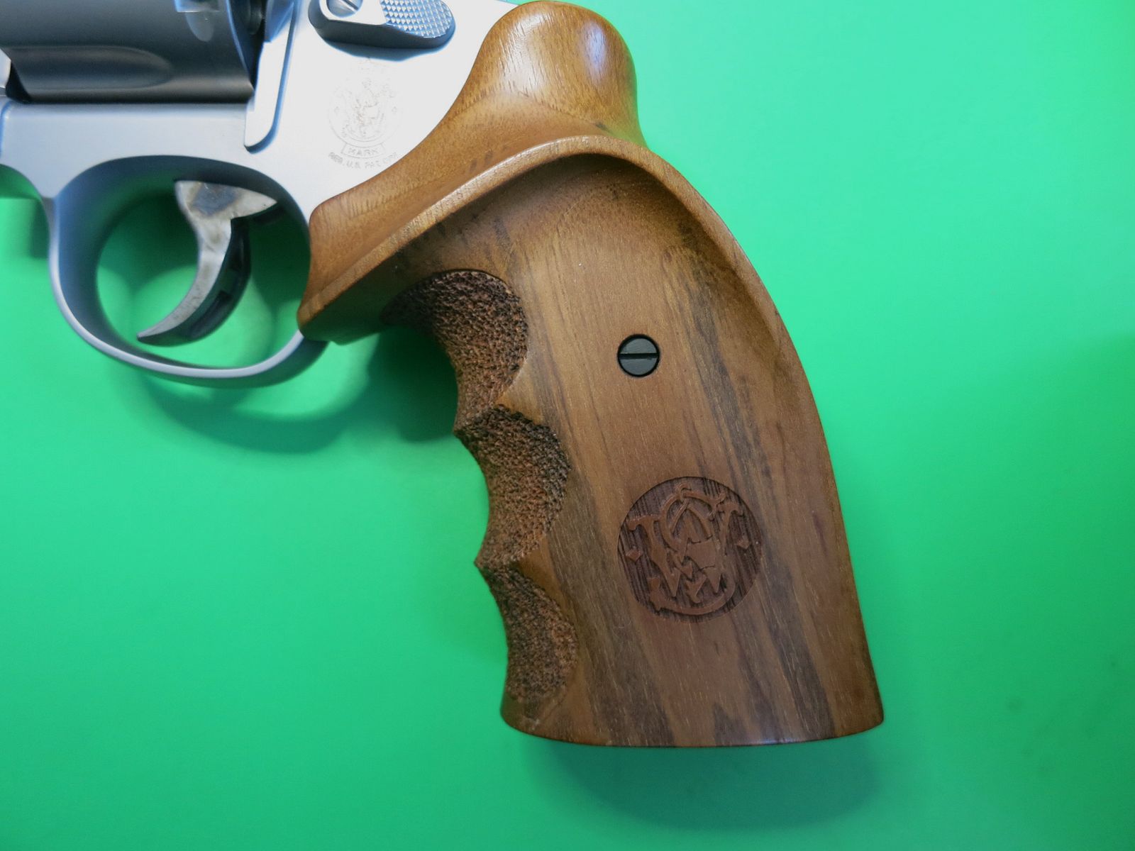 Revolver, SMITH&WESSON, Mod. 686-5 Target Champion, .357 Magnum, 6" loop, roestvrij staal versie, Nill-grip    #16