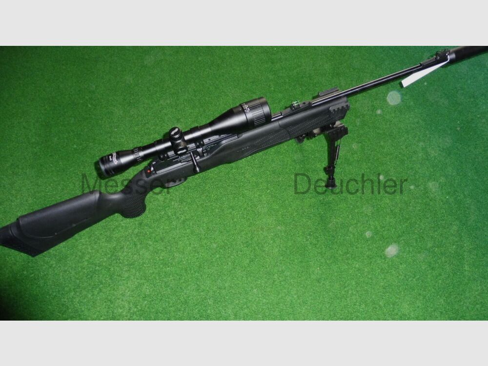 Umarex CO2 Luftgewehr montiert mit ZFR 6x42 Schalldämpfer Zweibein 850 m2 Kit