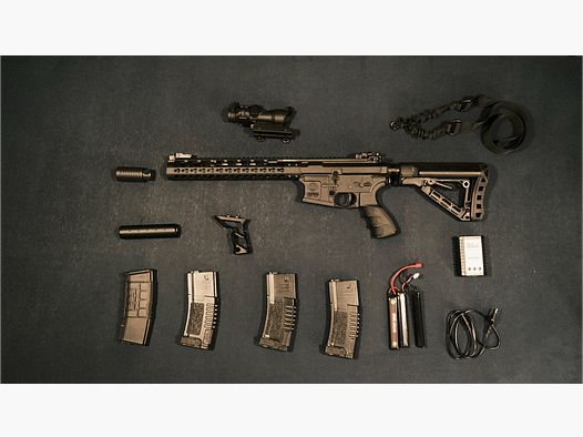 Komplettes Airsoft-Equipment