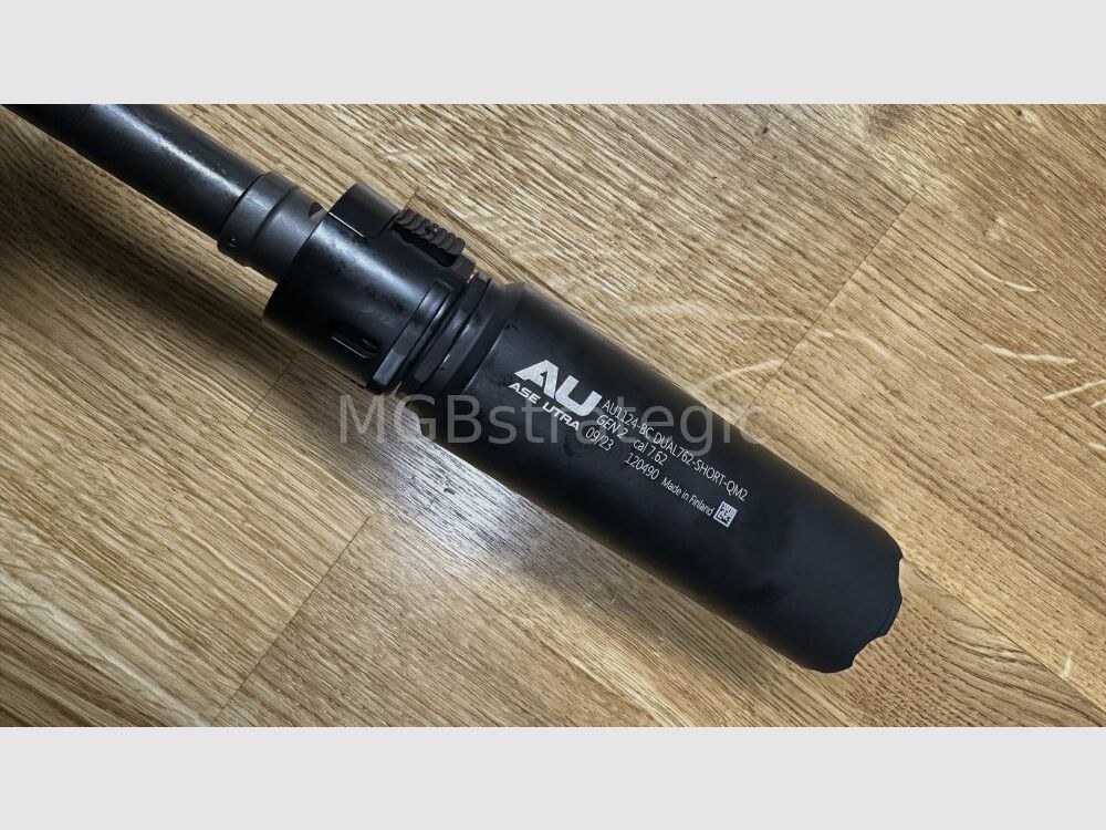 Heckler & Koch MR308 A3 13" - semi-automatic rifle .308 Win. including silencer ASE UTRA Dual 762-Short-QM2 Gen2 Cerakote black / color black - H&K MR 308 A3 - civilian version of the H&K 417 / H&K G27k