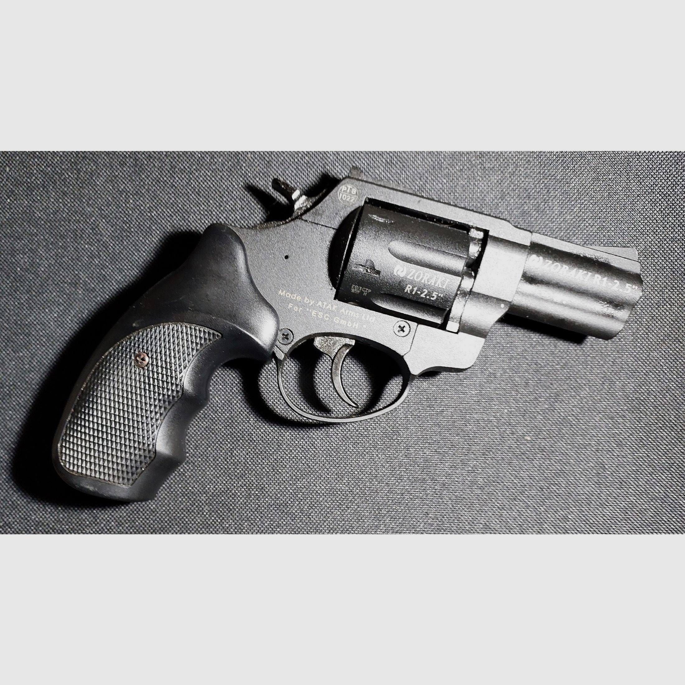 Zoraki R1 2,5 Zoll Schreckschuss-Revolver Kal. 9mm R.K. schwarz (PTB 1022)