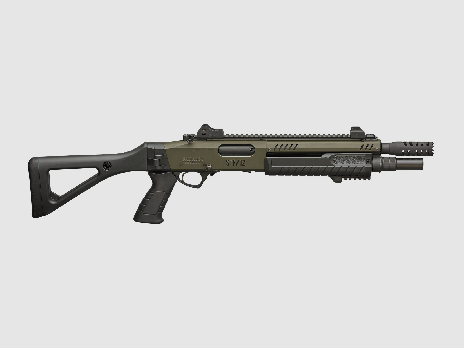 FABARM – FUSIL À POMPE STF 12 COMPACT MIL-SPEC VERT CAL 12