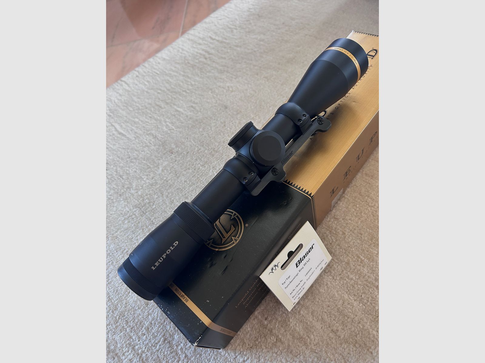 Leupold VX6 2-12x42mm Iluminado Alemán #4 Punto incluyendo BLASER Sattermontage