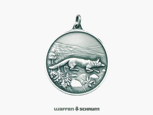 Steinhauer&Lück Jagdmedaille Fuchs 40mm versilbert