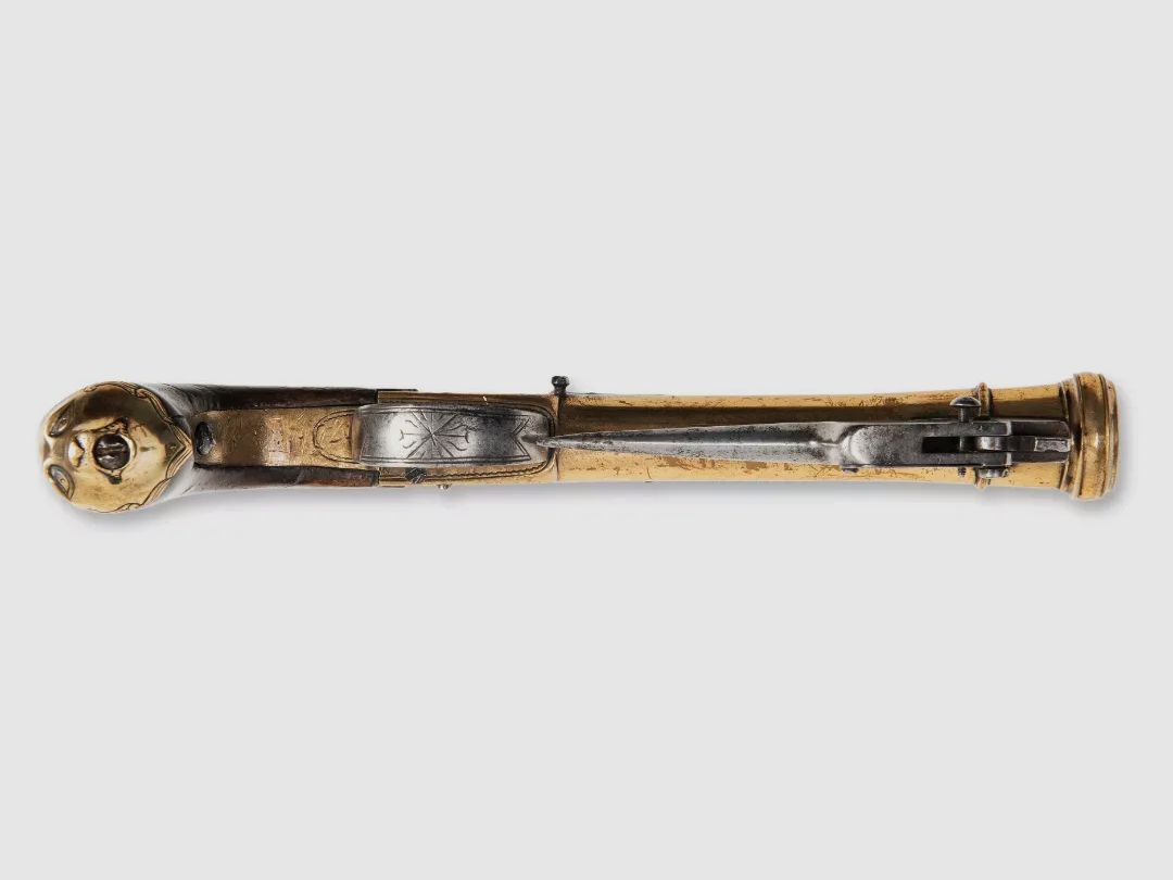 Steinschloss Pistole Tromblon Antik