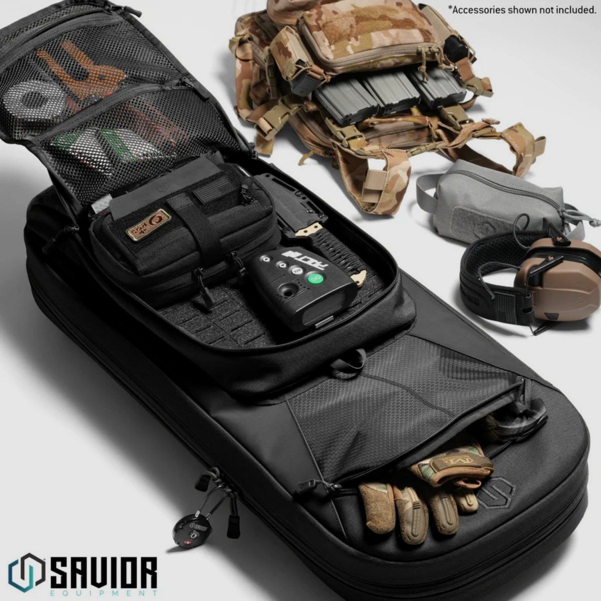 Savior - Borsa per un singolo fucile - Specialist Series Covert - 30" - Nera - RB-SGSPORT30-WS-BK, immagine 3 di 6