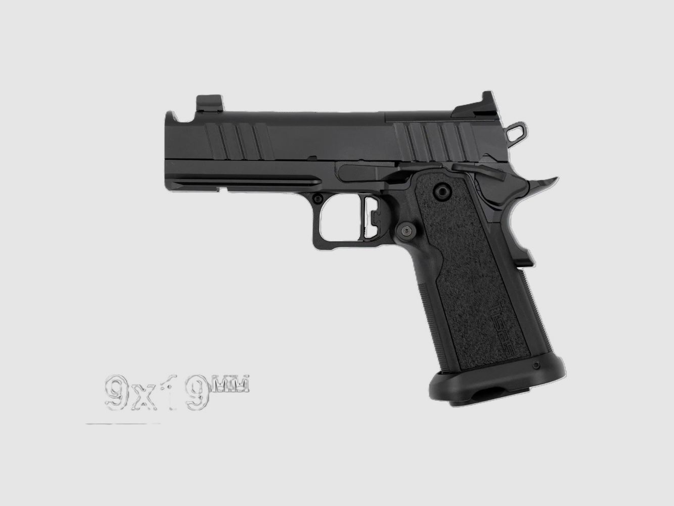 Tisas 2011 Carry Compensator Double Stack, 9mm Para, 17 Schuss, 4,25", OR, Tritium Korn
