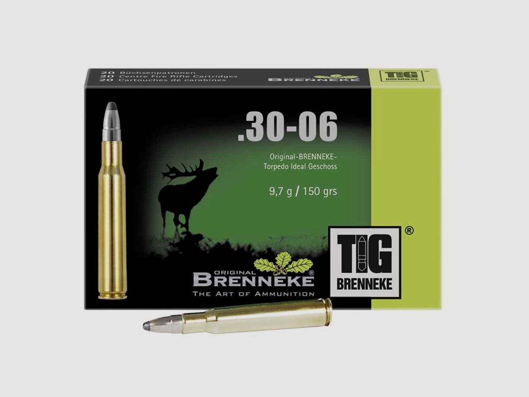 Brenneke .30-06 Sprg. 150GR TIG 20 patronen