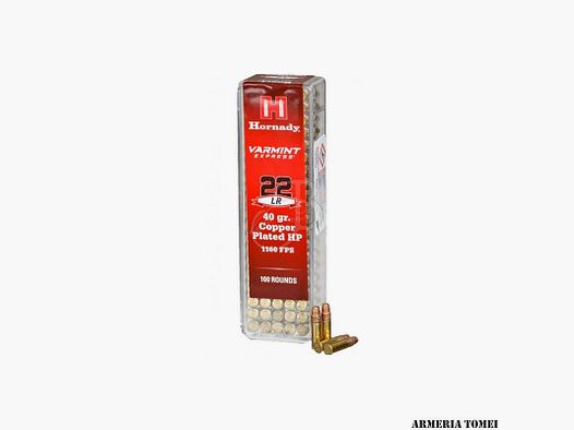 HORNADY – CAL.22 LR 40GR HP KUPFERPLATIERT -83212