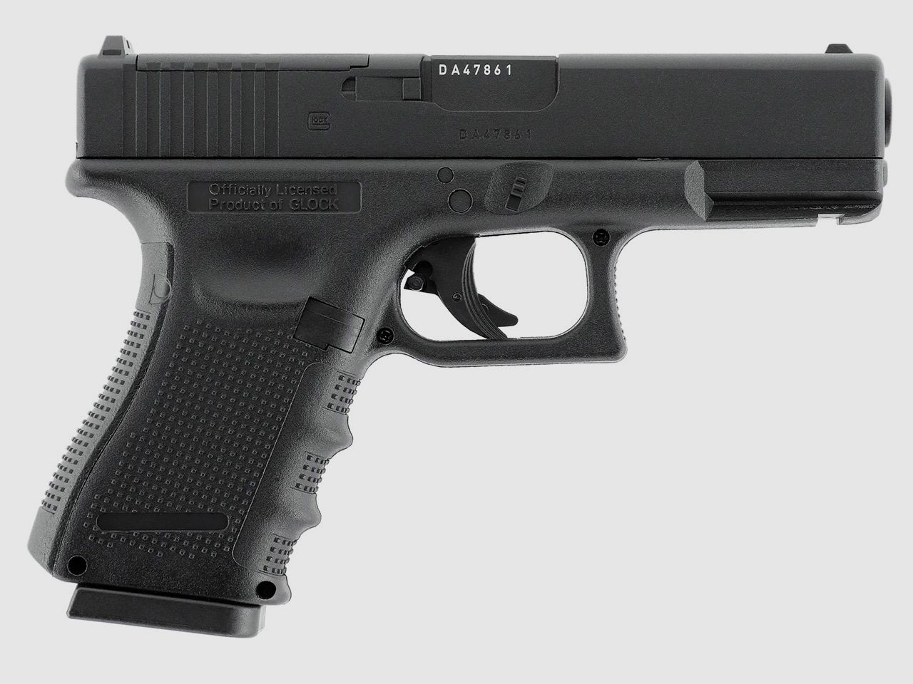 CO2 Softair Pistole Glock 19 Gen4 MOS Metallschlitten Kaliber 6 mm BB (P18)